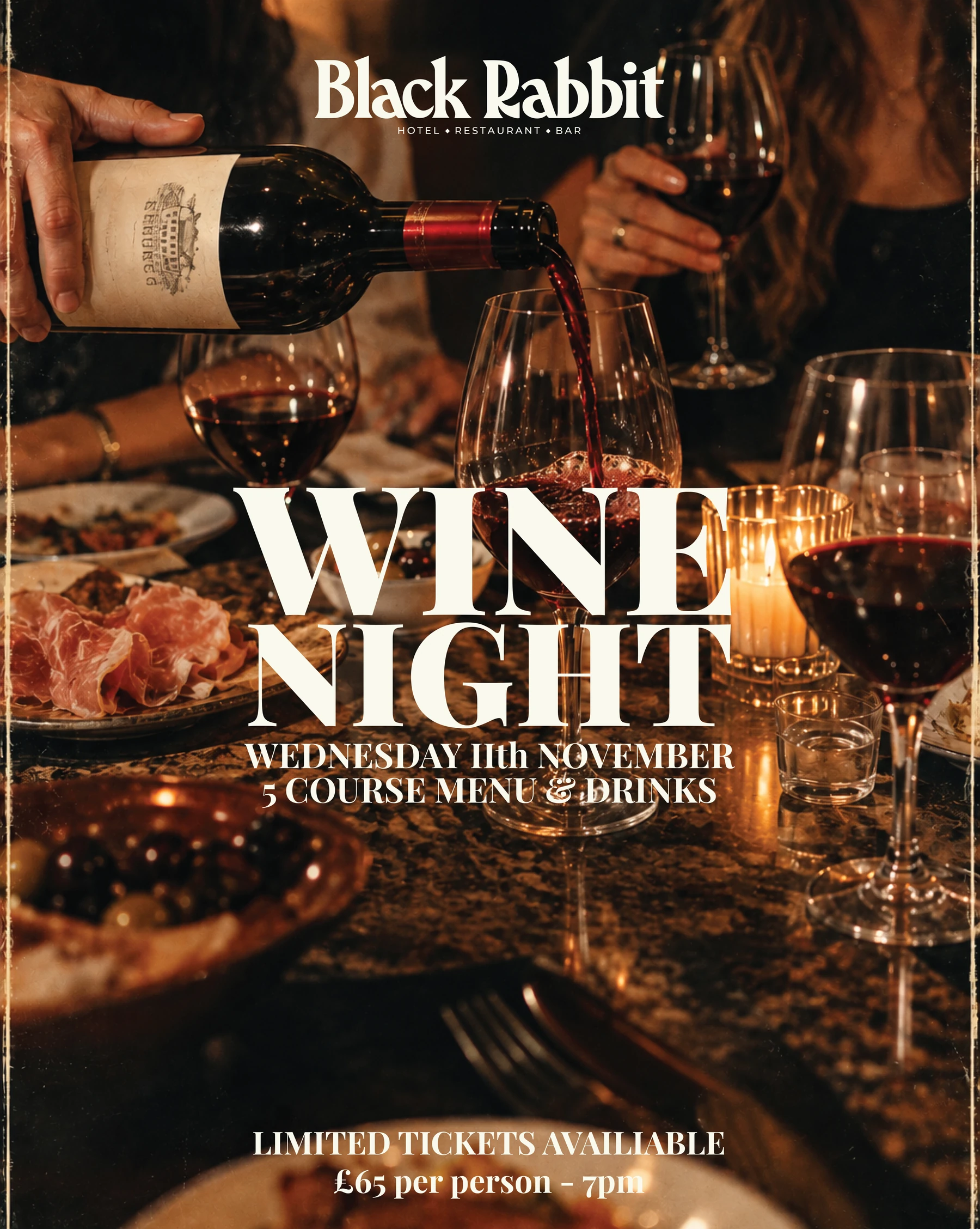 Black Rabbit Wine Night poster