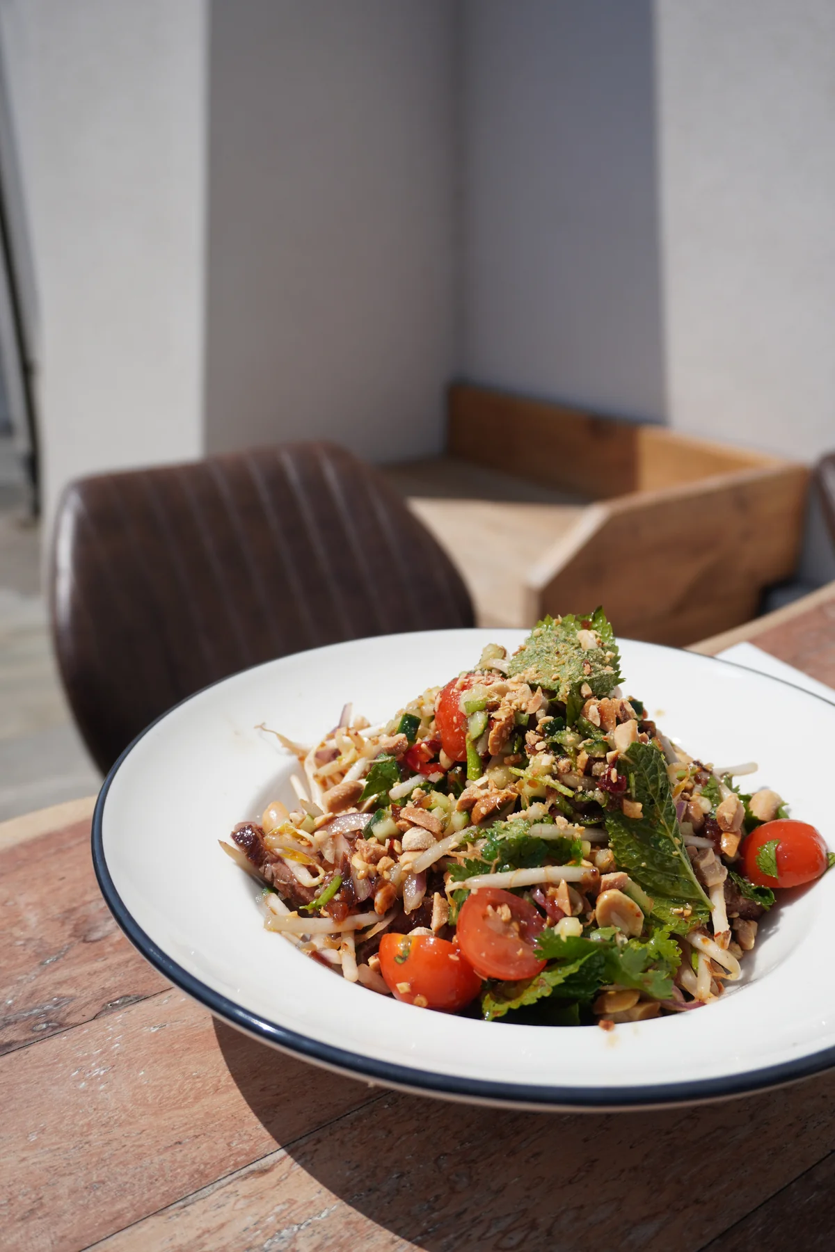 A fresh salad served at Black Rabbit restaurant